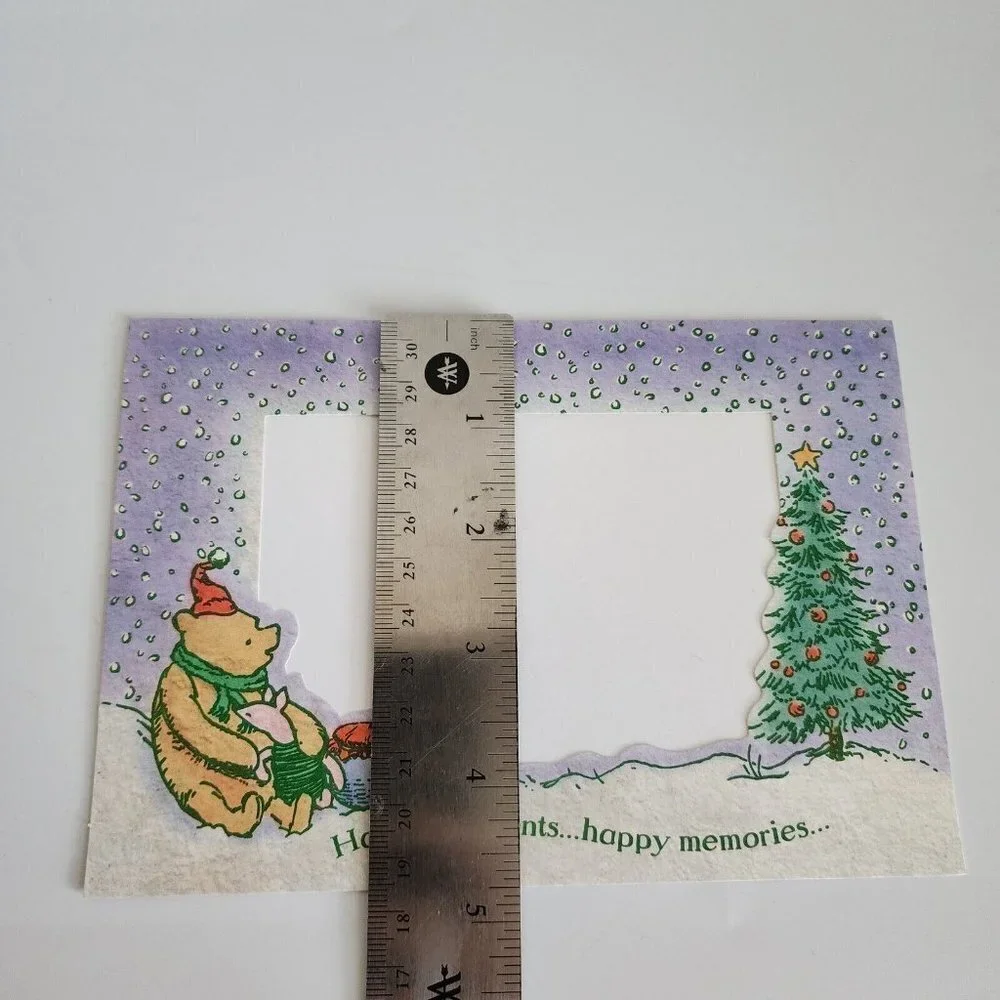SET OF 8 Hallmark Classic Pooh HAPPY MOMENTS HAPPY MEMORIES Picture Frame Cards